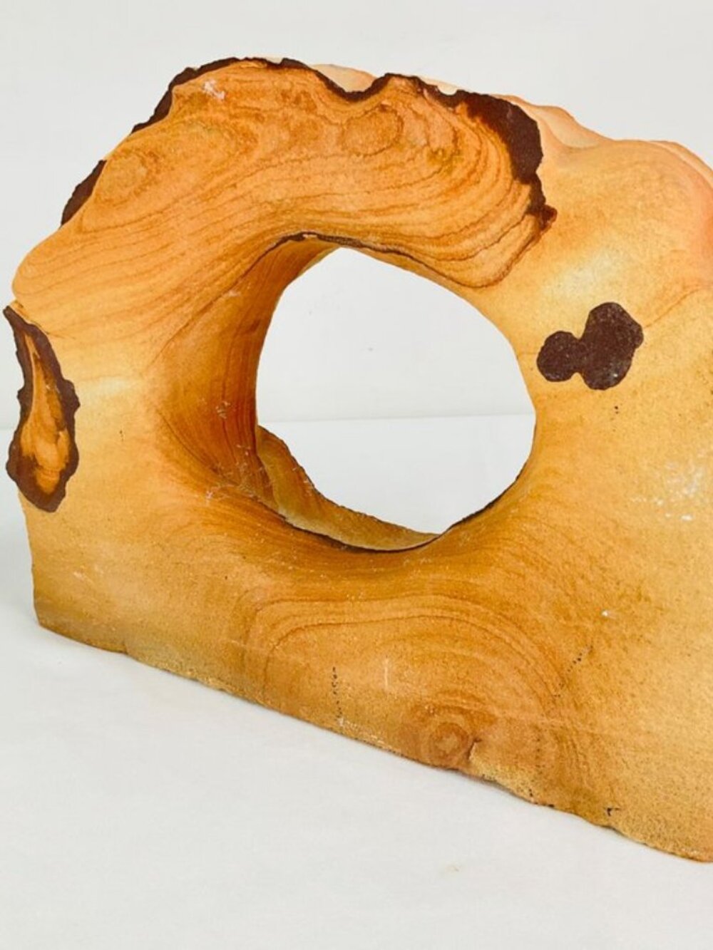 Taylor, Arizona Sierra Large Red Tan Sandstone Freeform Sculpture. 10 lb. 1 oz.